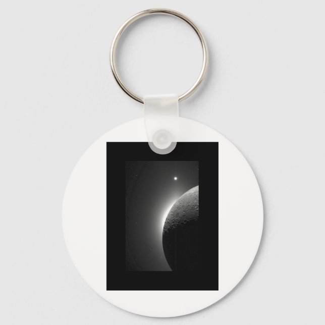 Das wunderschöne Bild der NASA, der Mond leuchtet  Schlüsselanhänger (Vorderseite)