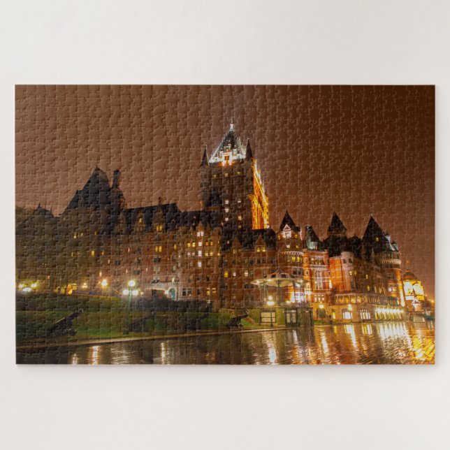 Das wunderschöne Hotel Frontenac, Quebec City, Kan Puzzle (Horizontal)