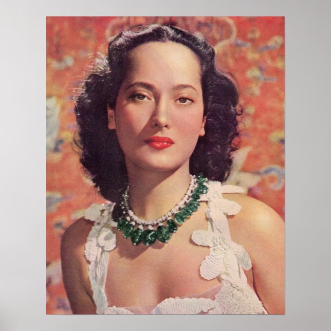 das wunderschöne Merle Oberon Poster (Vorne)
