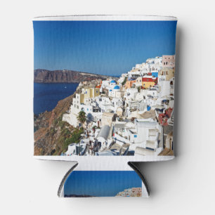 Das wunderschöne Oia in Santorin, Griechenland Dosenkühler