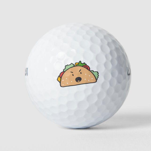 Das wütende Taco Golfball (Vorderseite)