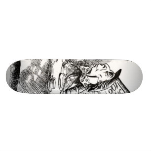 Das wütenden der Tee-Party des Hutmachers Skateboard