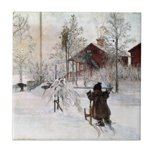 Das Yard und der Wäsche-House, Carl Larsson Fliese