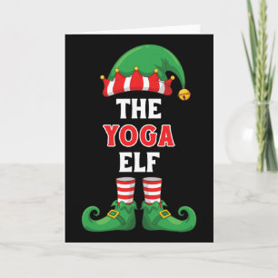 Das Yoga-Elfen-Shirt Lustiges Weihnachten für Yogi Karte
