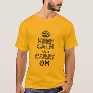 Das Yoga-Shirt der lustigen Männer Behalte Calm C T-Shirt
