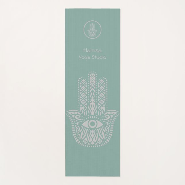 Das Yoga Studio Hamsa von Seafoam Green ist indivi Yogamatte (Vorderseite)