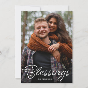 Das Zählen unseres Segens Erstes Weihnachtsfest-Fo Ankündigung