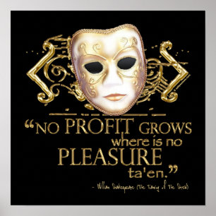 Das Zähmen des Spitzmaus-Zitats (Goldversion) Poster