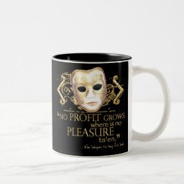 Das Zähmen des Spitzmaus-Zitats (Goldversion) Zweifarbige Tasse