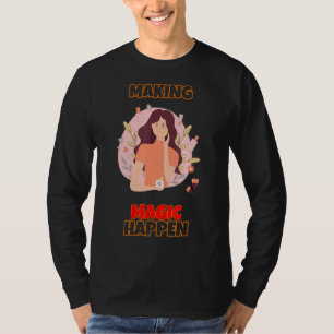 Das Zaubergeschehen zum Funny Spaß Sprichwort mach T-Shirt