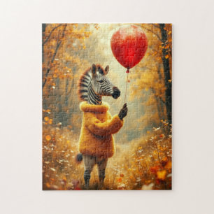 Das Zebra und der rote Ballon Puzzle