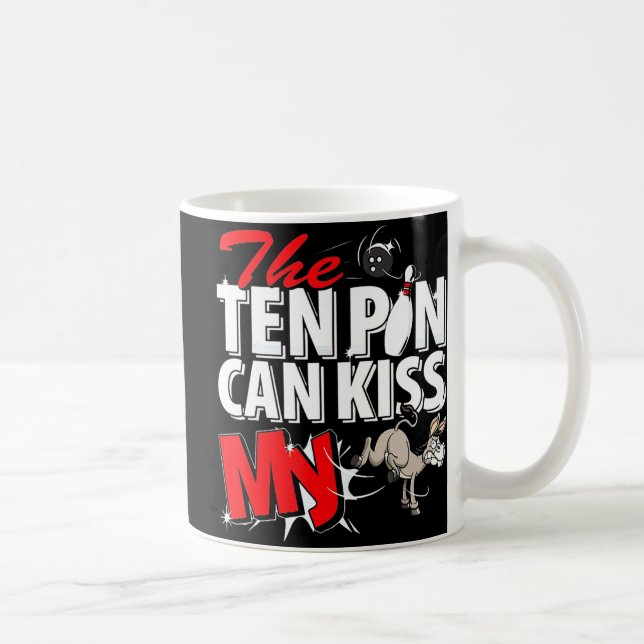Das zehnte Button kann meinen Donkey-Bowling küsse Kaffeetasse (Rechts)