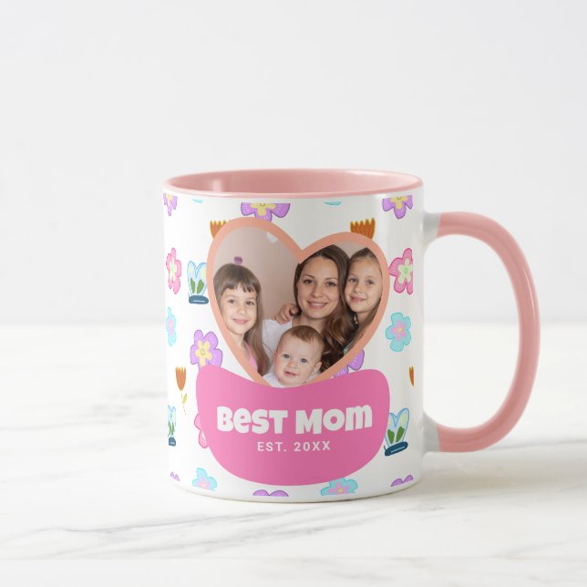 Das Zeichnend Foto der Mutter für Kinder Tasse (Rechts)