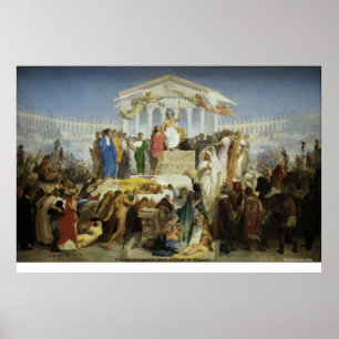 Das Zeitalter Augustus, die Geburt Christi durch G Poster