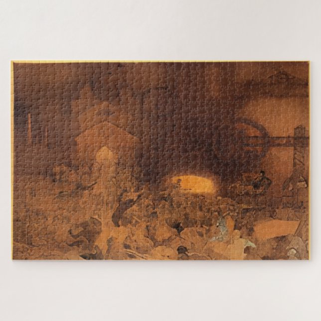 Das Zeitalter der Vernunft durch Mucha Puzzle (Horizontal)