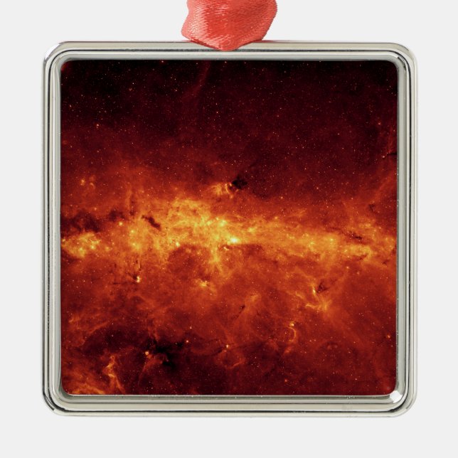 Das Zentrum der Milchstraße mit Staub Silbernes Ornament (Vorne)