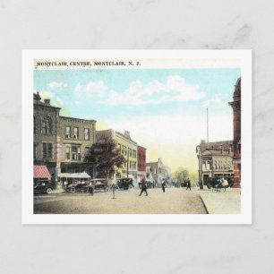 Das Zentrum, Montclair, NJ 1924 Vintage Postkarte