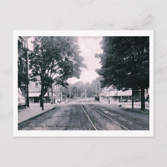 Das Zentrum, OberMontclair NJ Vintag Postkarte (Vorderseite)