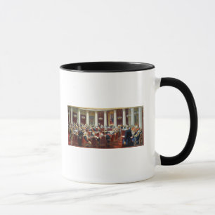Das zeremonielle Sitzen des Staats-Rates Tasse