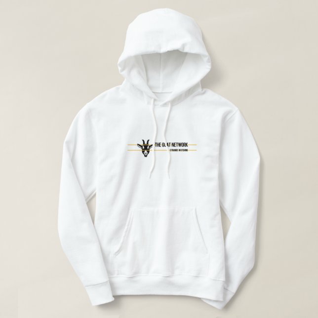 Das Ziegennetz - der weiße Pullover (Design vorne)