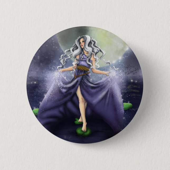 Das Ziehen des Gezeiten-Knopfes Button (Vorderseite)