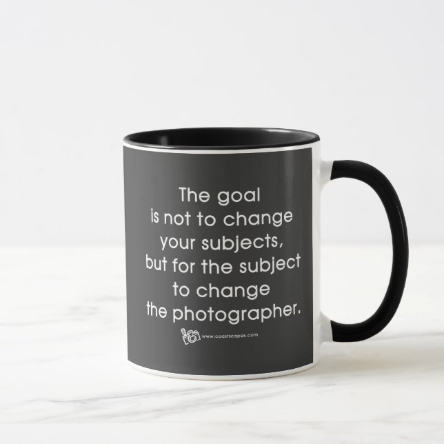 Das Ziel des Fotografen Tasse (Rechts)