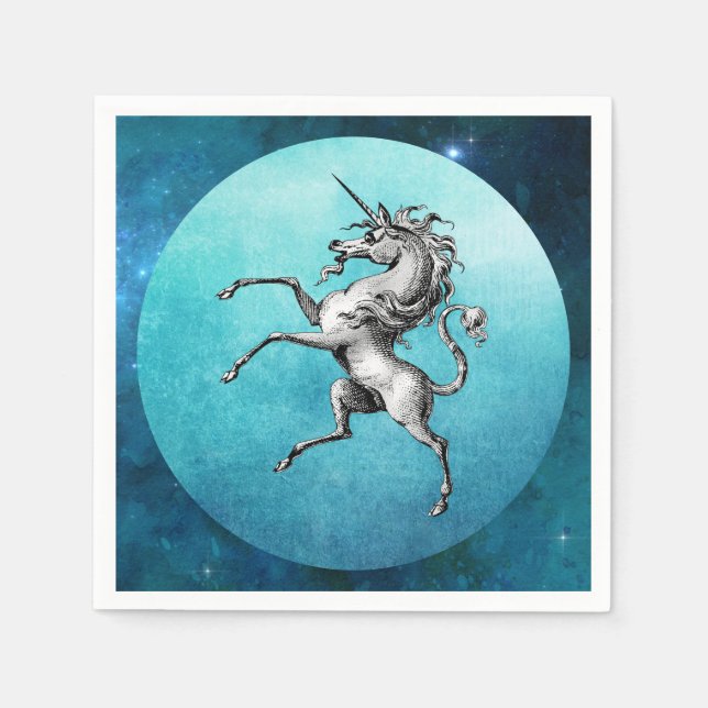 Das Zinneinhorn Serviette (Vorderseite)