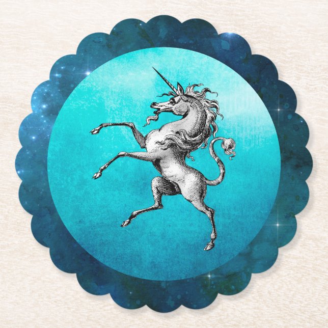 Das Zinneinhorn Untersetzer (Vorderseite)