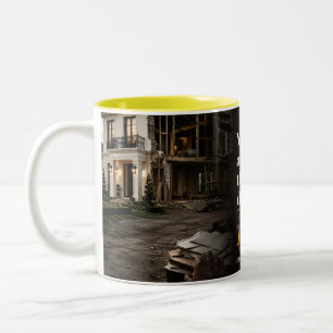 Das Zitat aus dem Buch - Rückseite Zweifarbige Tasse