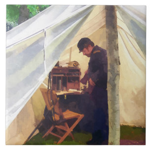 Das zivile Zelt des Kriegs-Offiziers Fliese