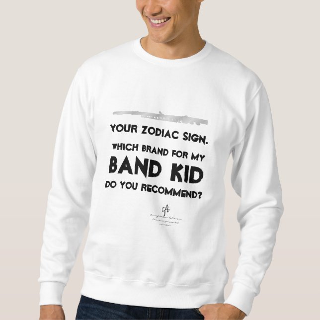 Das Zodiac-Zeichen Anti-ISO wird geflutet Sweatshirt (Vorderseite)