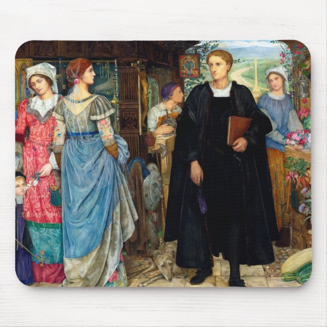 Das Zufallstreffen um 1907 von Kate Elizabeth Bunc Mousepad (Vorne)