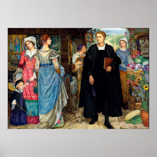 Das Zufallstreffen um 1907 von Kate Elizabeth Bunc Poster (Vorne)