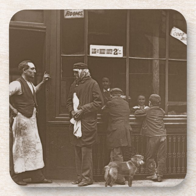 "Das Zuhause" eines Convicts, 1876-77 Getränkeuntersetzer (Vorderseite)