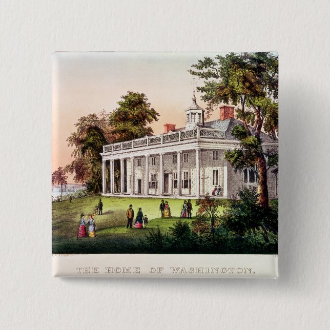 Das Zuhause von George Washington Button (Vorderseite)