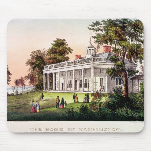 Das Zuhause von George Washington Mousepad (Vorne)
