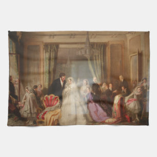 Das Zuhause wechseln (Eheleben) (Hochzeitsgeschenk Geschirrtuch
