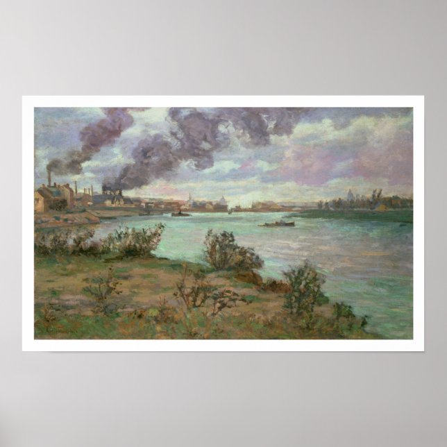 Das Zusammenspiel von Seine und Marne in Ivry Poster (Vorne)