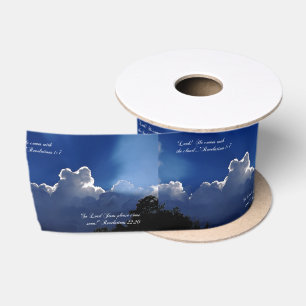 Das zweite Coming Inspiration Scripture Ribbon Satinband