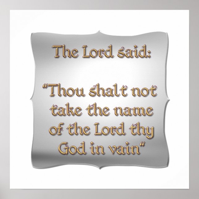 Das zweite Gebot Poster (Vorne)