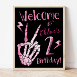 Das zweite Geburtstag Begrüßungszeichen, Bad ZWEI, Poster