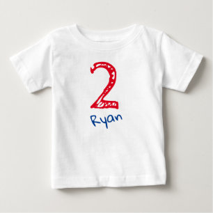 Das zweite Geburtstags-Baby-T-Shirt Baby T-shirt