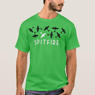 Das zweite Kampfflugzeug-Flugzeug der RAF-Spitfire T-Shirt
