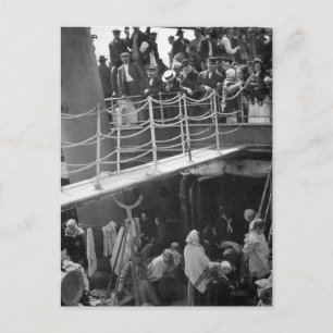 Das Zwischendeck - Einwanderungsschiff Vintage 190 Postkarte