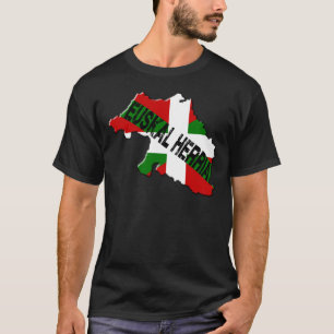 DasBaskenland-Karte plus euskal Fahne herria T-Shirt