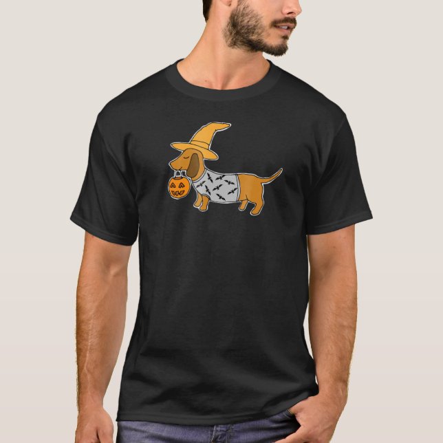 Daschund Halloween Shirt (Vorderseite)
