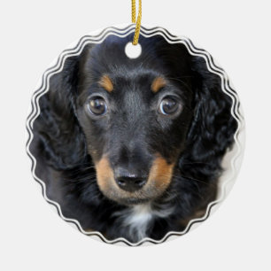 Daschund Hündchen-Verzierung Keramikornament