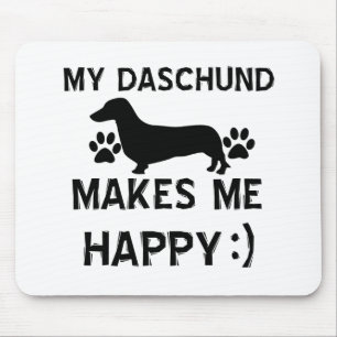 Daschund Hundeentwürfe Mousepad