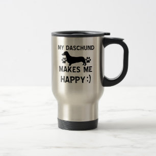 Daschund Hundeentwürfe Reisebecher