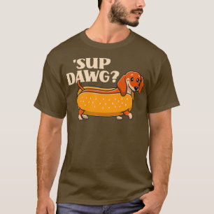 Daschund Niedlich Sup Dawg Dackel Doppy Puppy Love T-Shirt